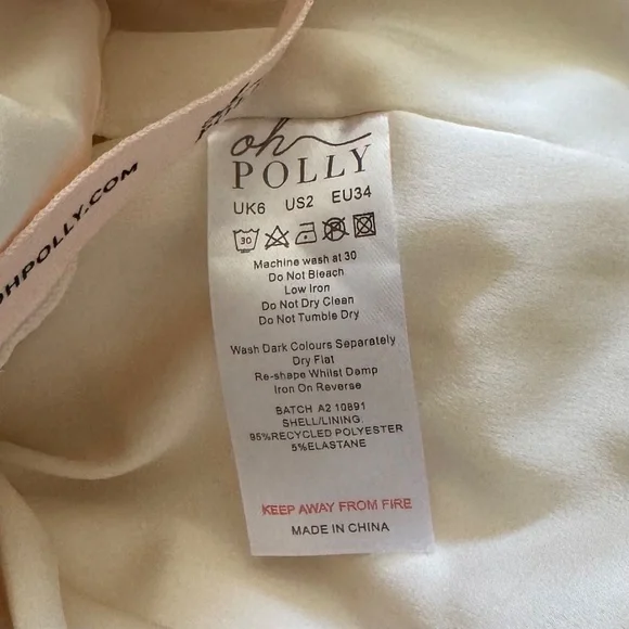 NWT Oh Polly Juliet Corset Mini Dress in Ivory - US 2 - Picture 5 of 8